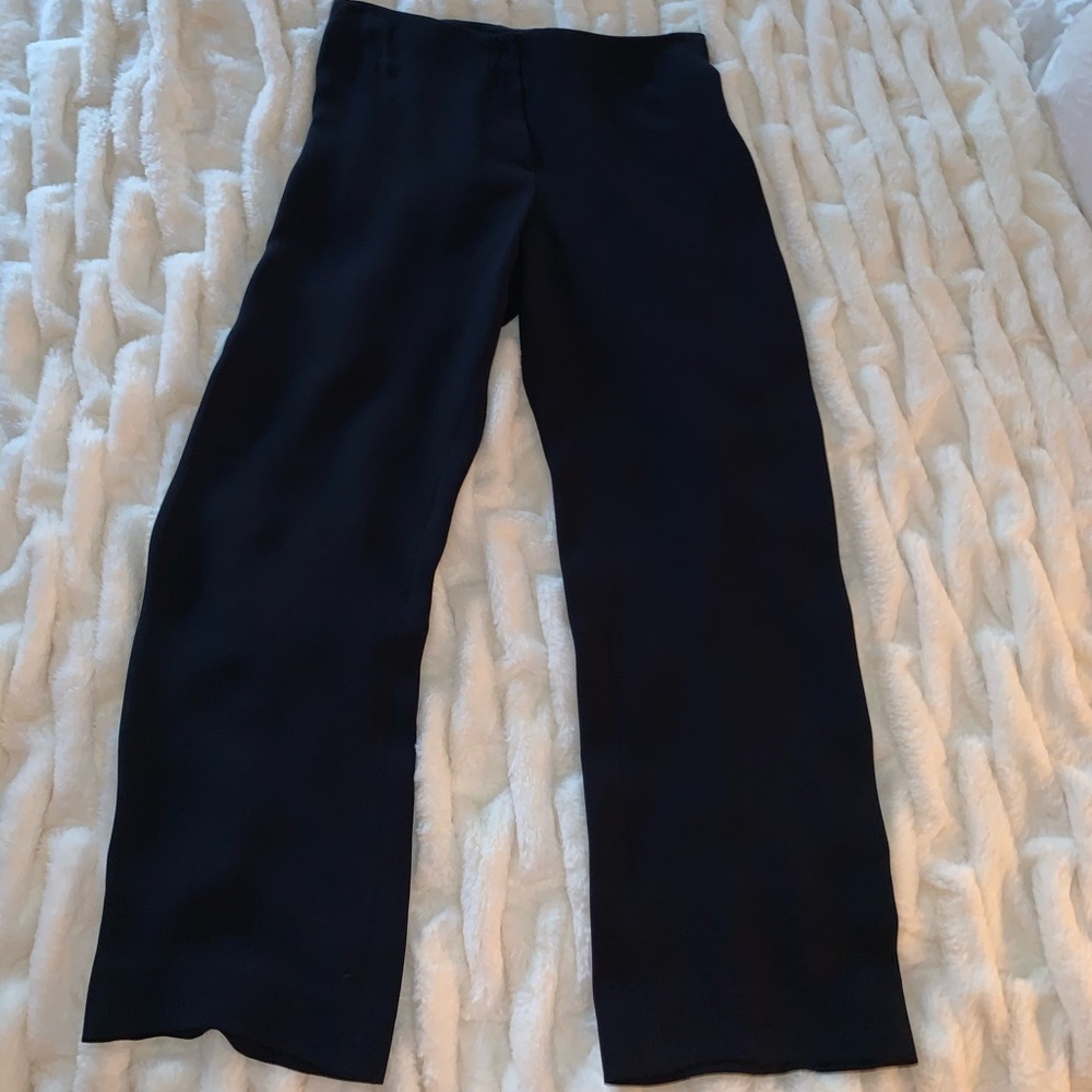 ARMANI Collezioni Collection Navy Palazzo Pants